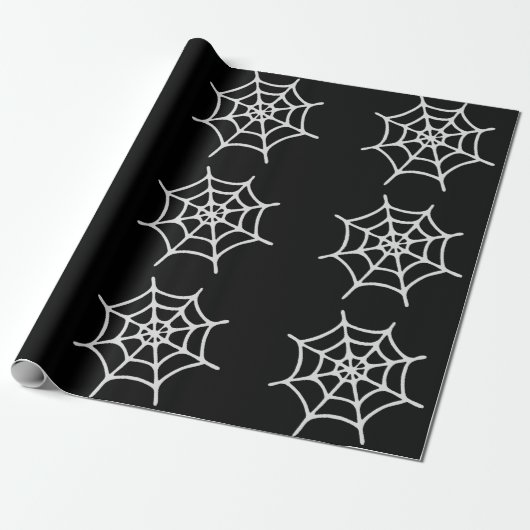 Spider Web Wrapping Paper Cadeaupapier (Uitgerold)