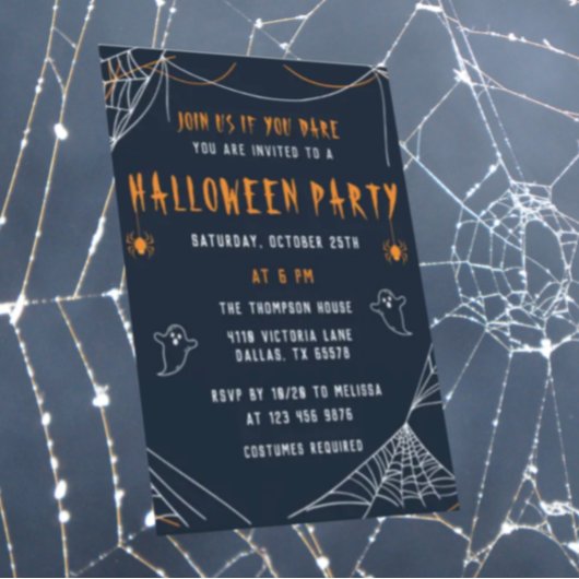Spider Webs Halloween Carte de vacances pour adult