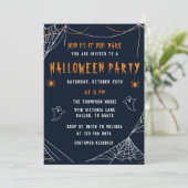 Spider Webs Halloween Carte de vacances pour adult (Debout devant)