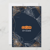 Spider Webs Halloween Carte de vacances pour adult (Dos)