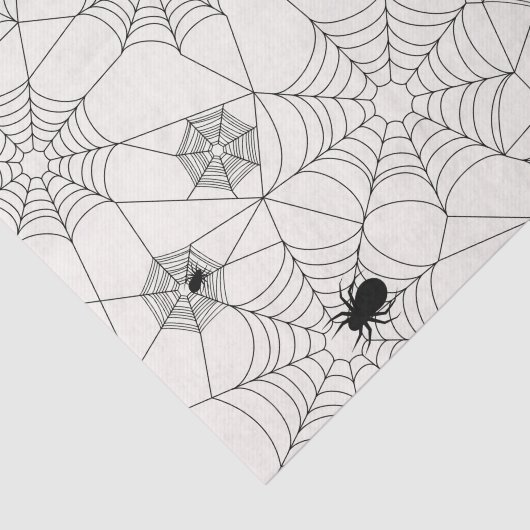 Spider Webs Halloween Pattern Tissuepapier (Detail)