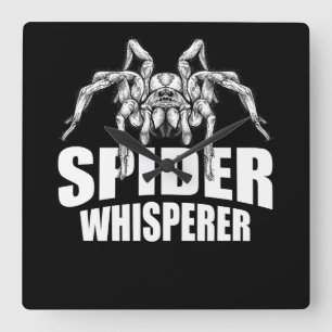 Spider Whisperer Halloween Tarantula Spider Gift Vierkante Klok