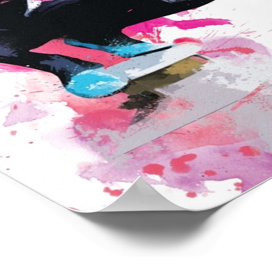 SpiderGwen Splatter Art Poster (Hoek)