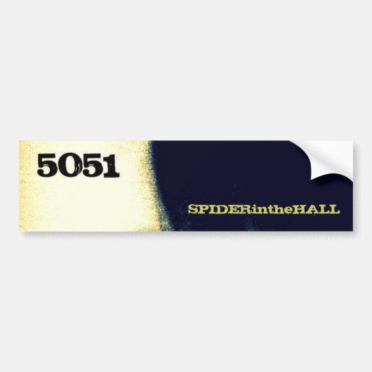 SPIDERintheHALL 5051 bumpersticker (Voorkant)