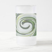 SpiderLily Twist Frosted Glass Beer Mug (Centre)