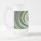 SpiderLily Twist Frosted Glass Beer Mug (Gauche)