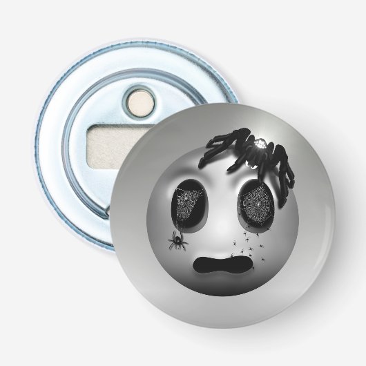 Spidermoji Button Flesopener (Voorkant)