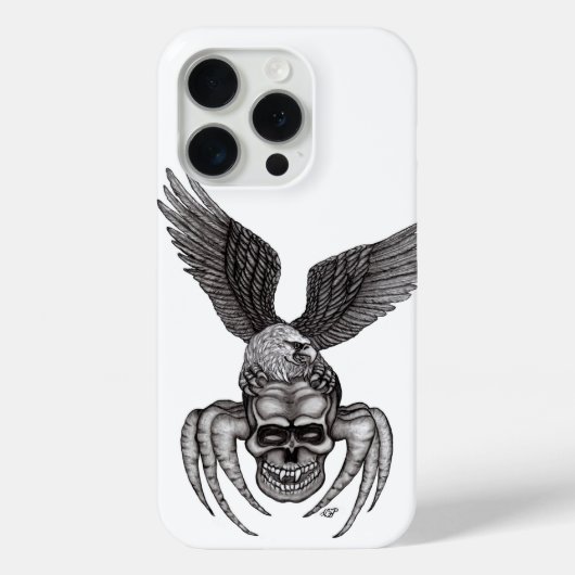 Spiderskull met Eagle Case-Mate iPhone Case (Achterkant)