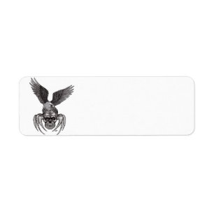 Spiderskull met Eagle Etiket