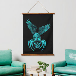 Spiderskull met Eagle Hangend Wandkleed