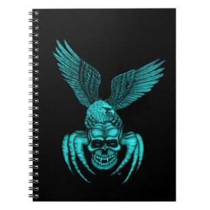 Spiderskull met Eagle Notitieboek
