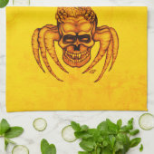 Spiderskull met Eagle Theedoek (Gevouwen)