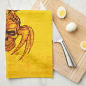 Spiderskull met Eagle Theedoek (Quarter Fold)