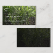 Spiderweb bedekt met dauw in de ochtend visitekaartje (Voorkant / Achterkant)