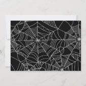 Spiderweb Crescent Moon Halloween Kostuum Party Kaart (Achterkant)