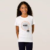 Spiderweb en vriendelijke spin t-shirt (Voorkant volledig)