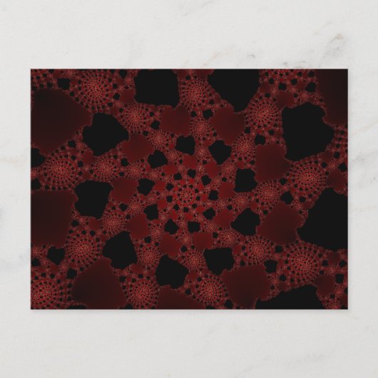 Spiderweb Fractal Briefkaart (Voorkant)