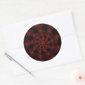 Spiderweb Fractal Ronde Sticker (Envelop)