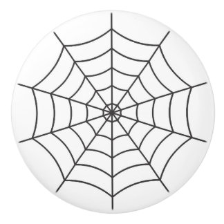 Spiderweb Gothic Halloween Keramische Knop