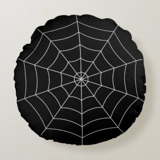 Spiderweb Gothic Halloween Rond Kussen