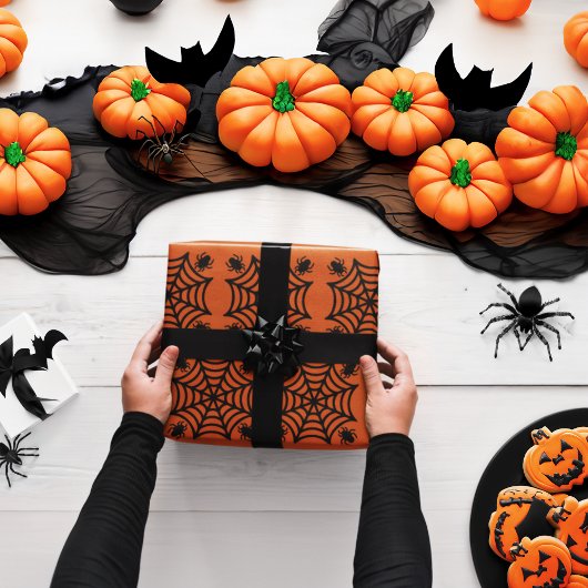 Spiderweb Halloween Cadeaupapier