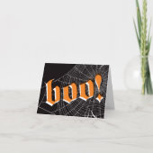 Spiderweb Halloween Kaart (Voorkant)
