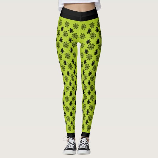 Spiderweb Halloween Leggings (Voorkant)