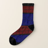 Spiderweb-Man Poignée bleu rouge Chaussettes impri (Gauche - extérieur)