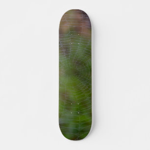 Spiderweb met druppeltjes skateboard