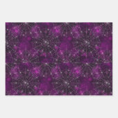 Spiderweb Paarse Design inpakpapier vellen (Voorkant 3)