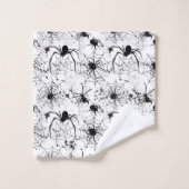 Spiderweb Pattern Halloween  Bad Handdoek (Wasdoekje)