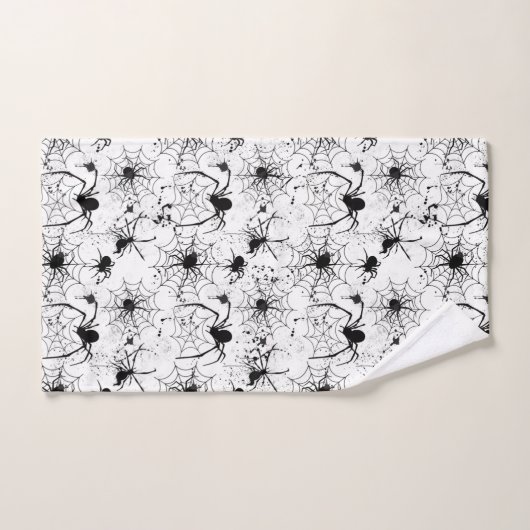 Spiderweb Pattern Halloween  Bad Handdoek (Handdoek)