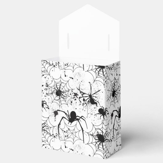 Spiderweb Pattern Halloween  Bedankdoosjes (Geopend)