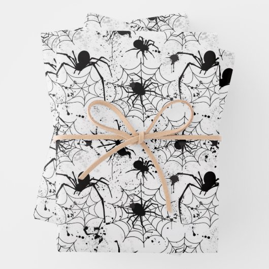 Spiderweb Pattern Halloween  Inpakpapier Vel (In situ)