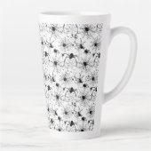 Spiderweb Pattern Halloween  Latte Mok (Rechts)