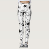 Spiderweb Pattern Halloween  Leggings (Voorkant)