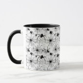Spiderweb Pattern Halloween  Mok (Links)