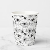Spiderweb Pattern Halloween  Papieren Bekers (Links)