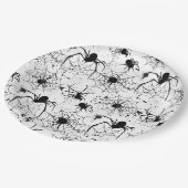 Spiderweb Pattern Halloween  Papieren Bordje (Gekanteld)