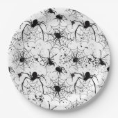 Spiderweb Pattern Halloween  Papieren Bordje (Voorkant)