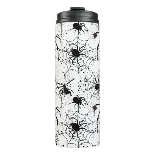 Spiderweb Pattern Halloween  Thermosbeker (Voorkant)