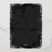 Spiderweb +  Script Halloween Party Gold Folie Feestdagenkaart (Achterkant)