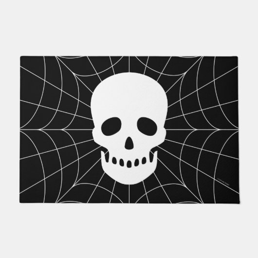 Spiderweb Skull-deur Mat (Voorkant)
