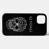 Spiderweb Skull gepersonaliseerde telefoonhoes Case-Mate iPhone Case (Achterkant (horizontaal))