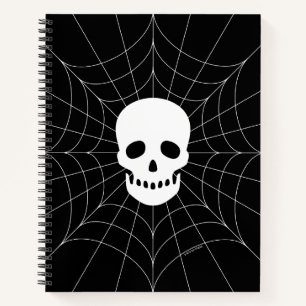 Spiderweb Skull Notitieboek