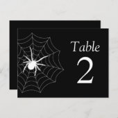 Spiderweb Tafelnummers (zwart/wit) (Voorkant / Achterkant)