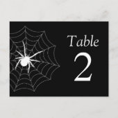 Spiderweb Tafelnummers (zwart/wit) (Voorkant)