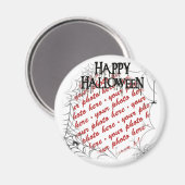 Spiderwebben in het Corner Halloween Photo Lijst Magneet (Voorkant / Achterkant)