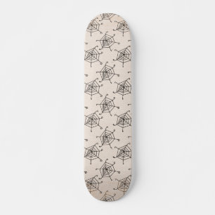 SPIDERWEBGRUNGEPAPER ZWARTE NEURTAL SPIDERWEBS SKATEBOARD