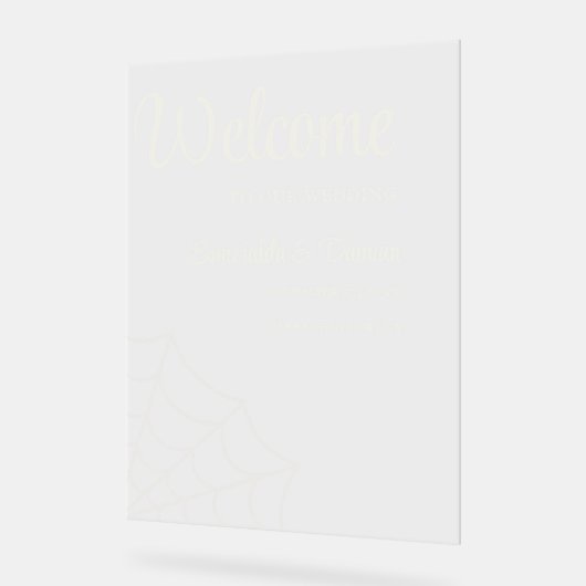 Spiderwebs Mariage gothique Bienvenue (Angle)